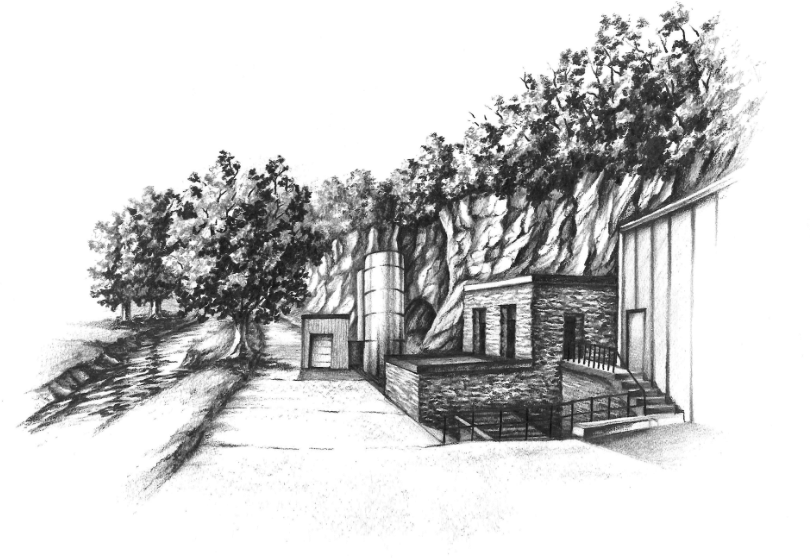 About Caves of Faribault - Drawing