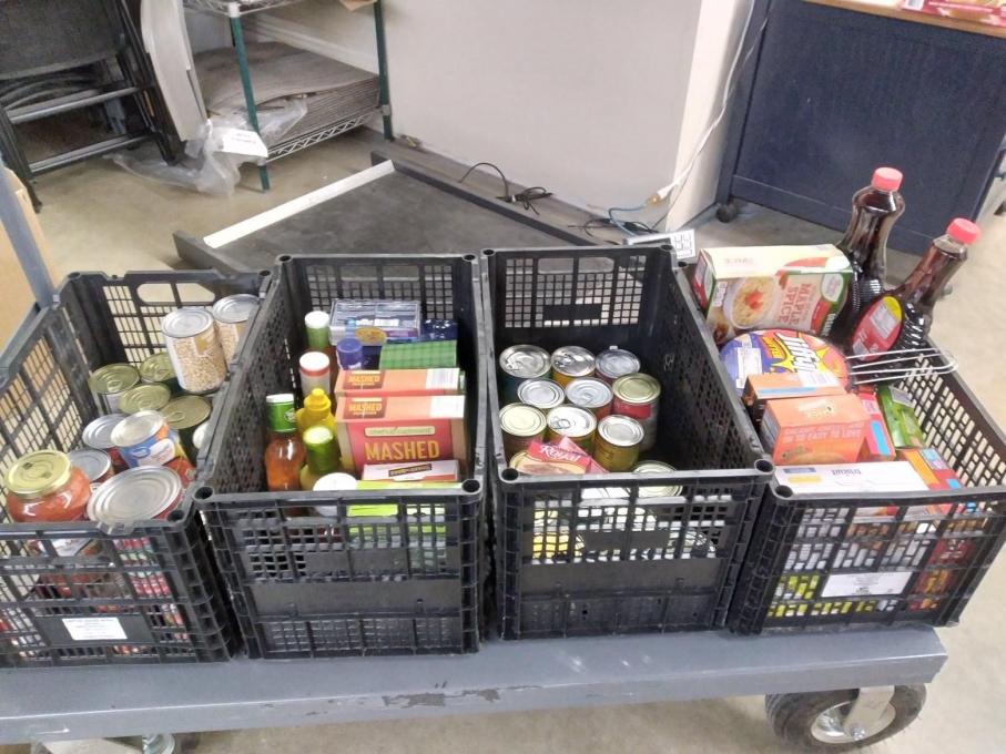 Donated food