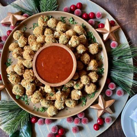 Photo of Fried Blue Cheese Stuffed Olives